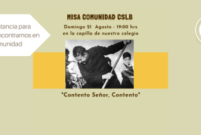 Invitación Misa de Comunidad en el Colegio San Luis Beltrán